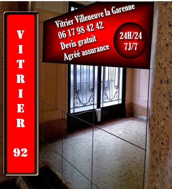 Dépannage vitrier Villeneuve la Garenne