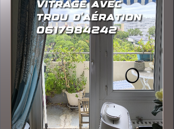 Vitrage avec trou d’aération 92